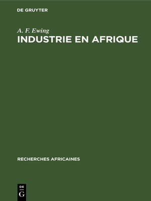 cover image of Industrie en Afrique